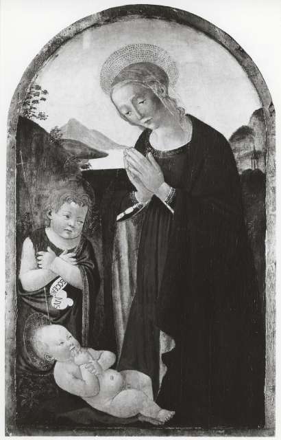 Gemäldegalerie, Staatliche Museen zu Berlin — Domenico Ghirlandaio, Schule. Maria, Johannes und das Kind — insieme